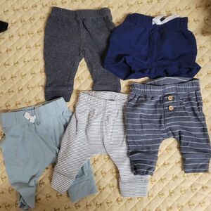 Bundle of 5 Newborn Pants